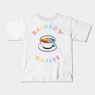 rainbow coffee Kids T-Shirt